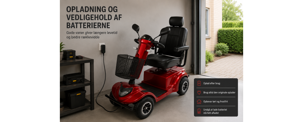 Opladning og Vedligeholdelse af El-Scooter Batterier | Sj&oslash;holm MC