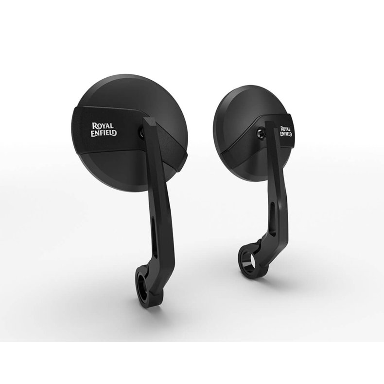 Royal Endfield Black Bar End Mirrors