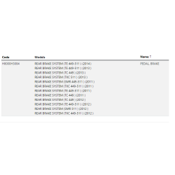 Lever Brake Rear - TE/TC 449/511