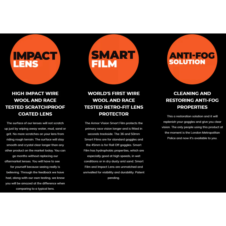 Armor Vision - Smart Film 36mm 3 stk. pk.