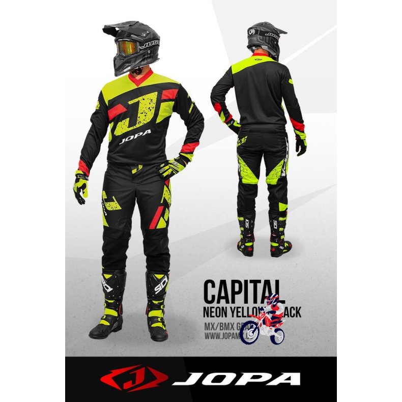 JOPA MX - Capital Neon Yellow /Black Str. M/32