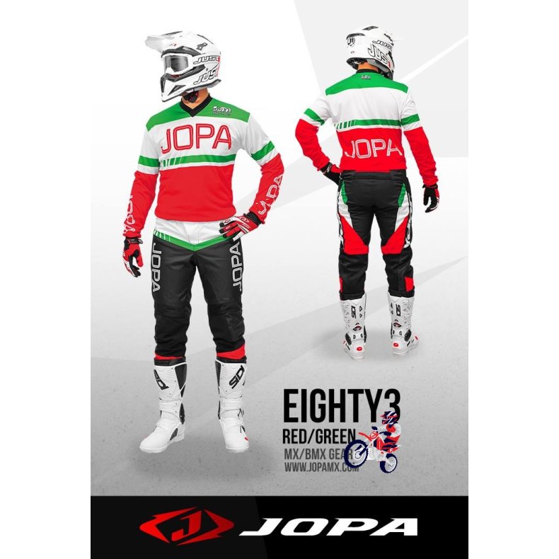JOPA MX - Eighty3 Red/Green Str. M/32