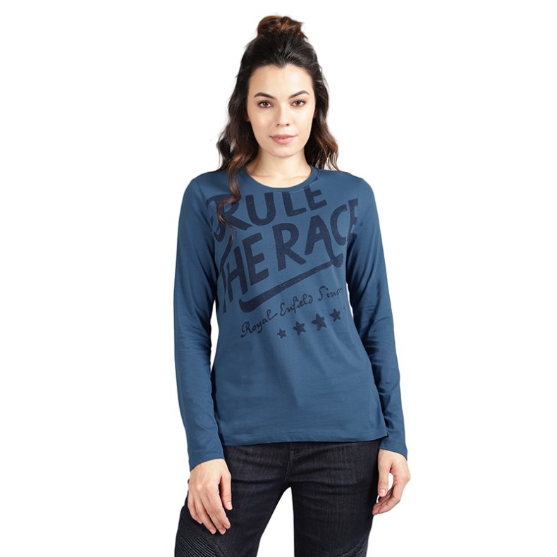 Royal Enfield T-Shirt - Rule the Race - Blue