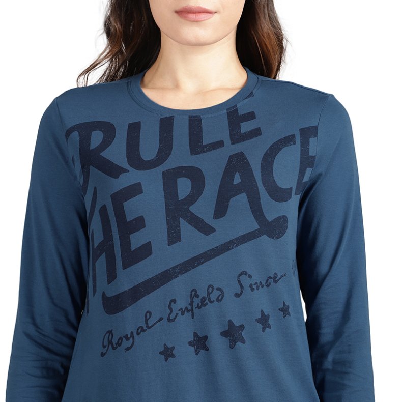 Royal Enfield T-Shirt - Rule the Race - Blue