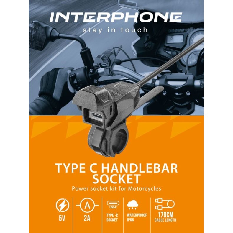 Interphone Handlebar Power Supply Type C